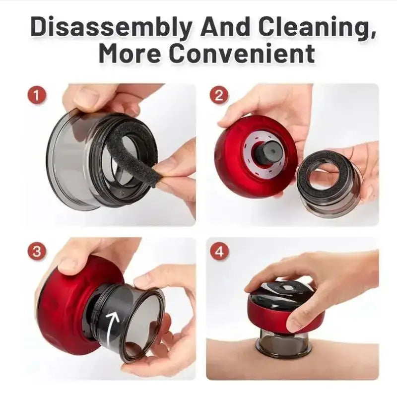 Body Scraping Massage Smart Electric Vacuum Cupping Heating