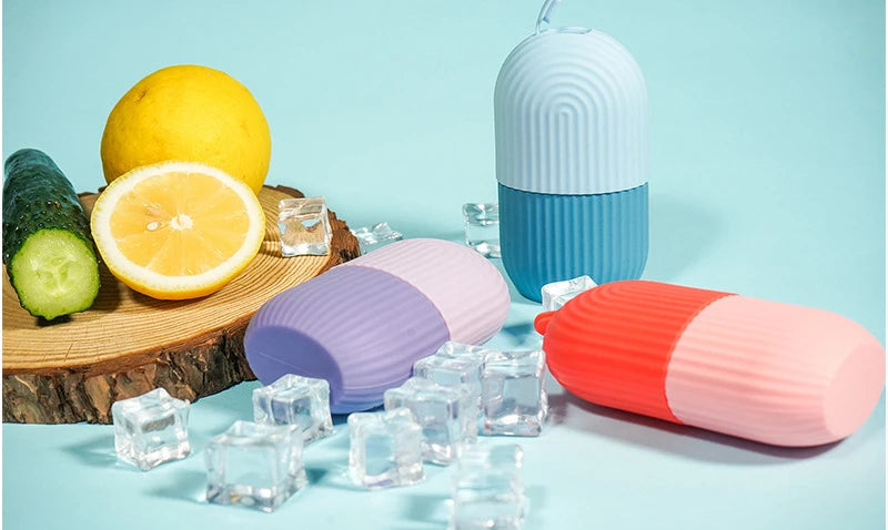 Silicone Ice Facial Roller Skin Care Beauty Lifting Contouring Tools