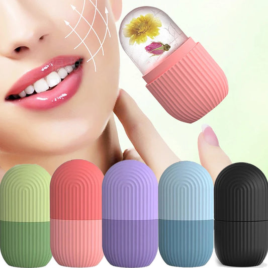 Silicone Ice Facial Roller Skin Care Beauty Lifting Contouring Tools