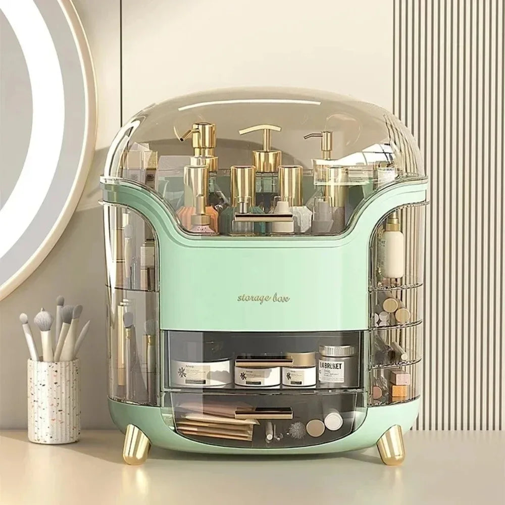 Desktop Makeup Organizer Transparent Jewelry Cosmetic Storage Box