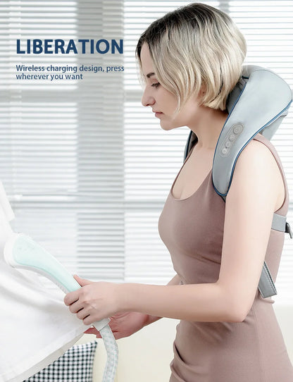 Portable Mini Relaxer Dredge Kneading Smart Electric Wrap Heated