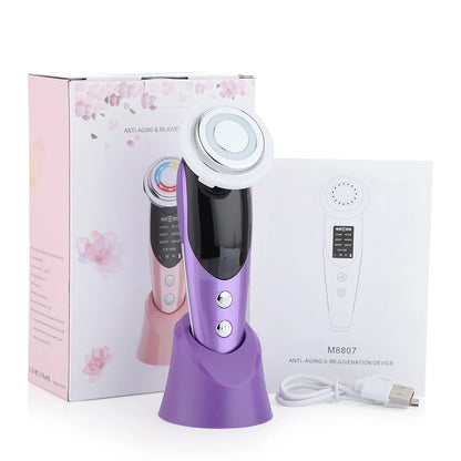 Face Lifting Device EMS Microcurrent Skin LED Facial Neck Massager