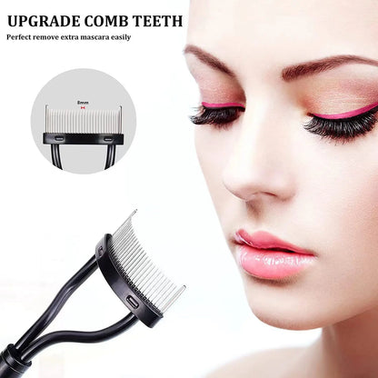 Eyelash Separator Metal Teeth Straight Eyelash Curler Beauty Makeup