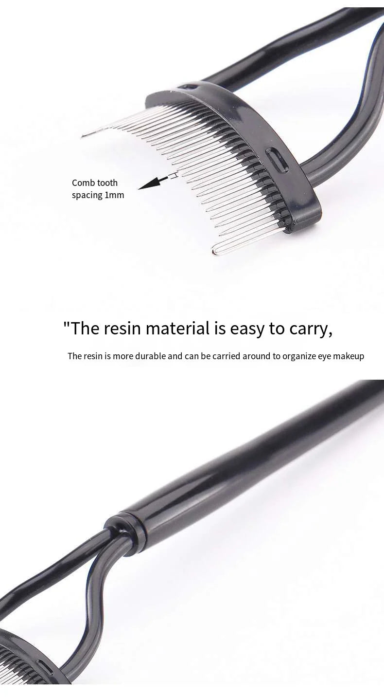 Eyelash Separator Metal Teeth Straight Eyelash Curler Beauty Makeup