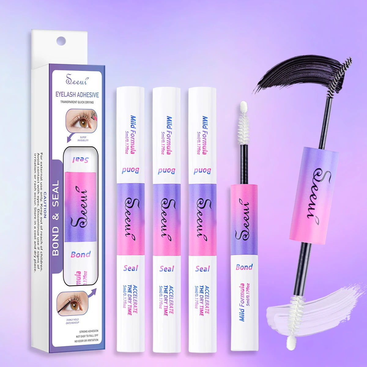 Eyelash Glue and Seal for Eyelash Clusters Strong Fixed tool