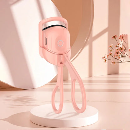 Electric eyelash curler, heated eyelash curler, curling device
