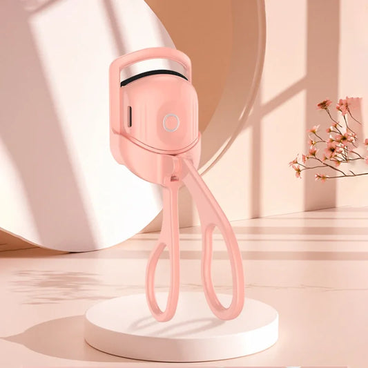 Electric eyelash curler, heated eyelash curler, curling device