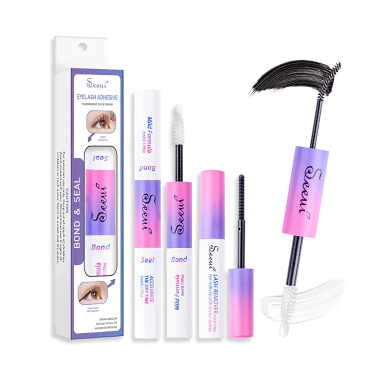 Eyelash Glue and Seal for Eyelash Clusters Strong Fixed tool