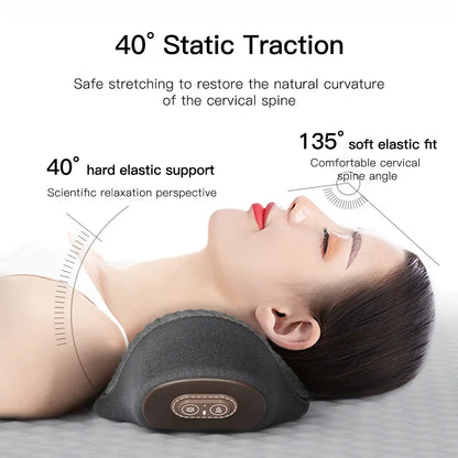 Electric Neck Massager Pillow Cervical Stretcher Heating Massage
